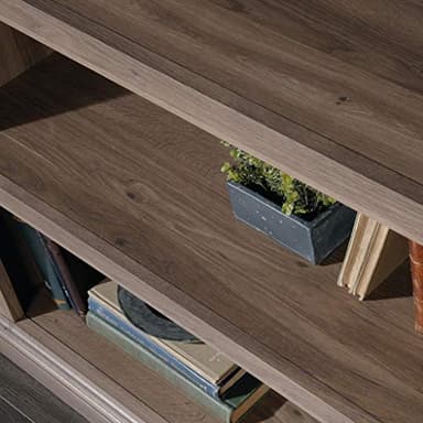 Sauder Miscellaneous Storage 3-Shelf Bookcase/ Book shelf, Salt Oak finish - Image 8