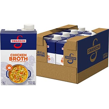 Swanson 100% Natural Chicken Broth, 48 oz Carton (Case of 8) - Image 1