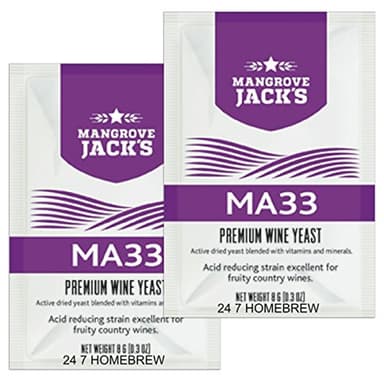 2x Mangrove Jacks MA33 8g / 23L Fruity White & Blush Country Wines - Image 1