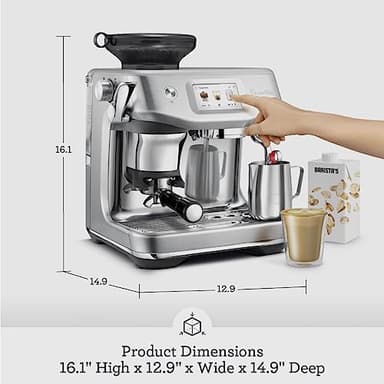 Breville Barista Touch Impress Espresso Machine BES881BSS, Brushed Stainless Steel - Image 3