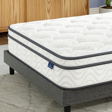 Vesgantti Twin XL Mattress, 10 Inch Hybrid Mattress in a Box with Memory Foam & Pocket Spring, Ergonomic Design & Pressure Relief, Medium Firm Feel,39"*80"*10" - Image 8