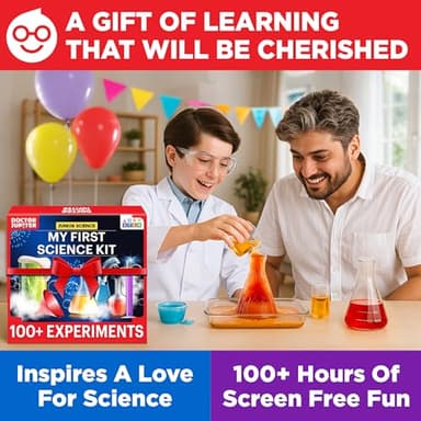 Doctor Jupiter My First Science Kit for Kids Ages 4-5-6-7-8 | Birthday Gift Ideas for 4+ Year Old Boys & Girls | Toy Stem Kit with 100+ Experiments | Learning & Educational Projects - Image 7