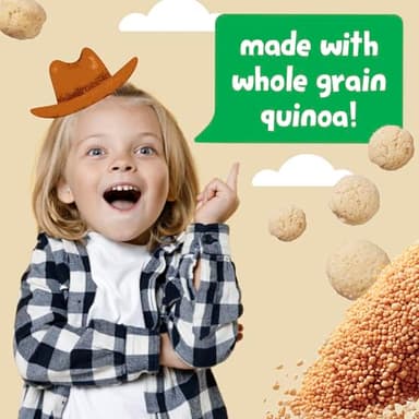 Get'ems! from Gerber, Snacks for Kids, Carrot Ranch Roundos Puffs, Made with Whole Grain Quinoa, Calcium to Support Strong Bones - 5 pack - Image 5