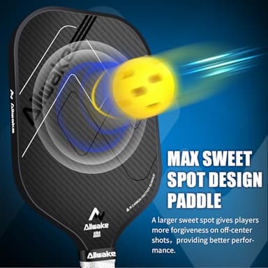 Pickleball Paddles, USAPA Approved, 3k Friction Surface Carbon Fiber Pickleball Paddle, Durable &Lightweight Pickleball Rackets for Adults - Image 5