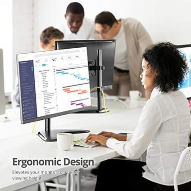 SIIG Height Adjustable Single Monitor Desk Stand for 13" to 32" - Image 7