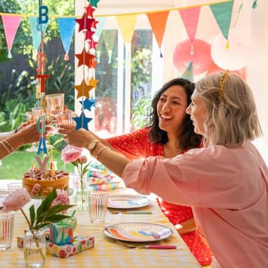 Talking Tables 5 x Daisy Flower Birthday Candles for Cakes Cake Topper Decoration Premium Quality colorful Floral Candle 1.5 Inches Height Recycled Packaging - Image 4