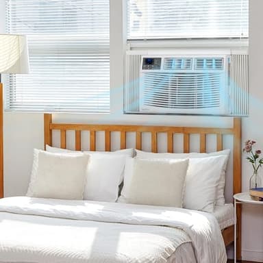 ROVSUN 8000 BTU Air Conditioner Window Unit with Heat, 4-in-1 Window AC Unit Cooler, Heater, Dehumidifier & Fan with Timer, Remote Control & Installation Kit for Rooms up to 350 Sq. Ft, 115V/60Hz - Image 2