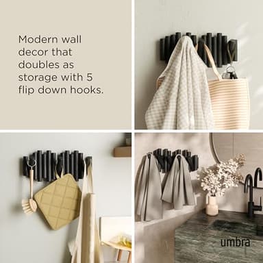 Umbra Picket Rail Hook for Entryways, Black - Image 4