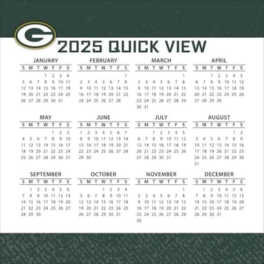 TURNER SPORTS Green Bay Packers 2025 Box Calendar (25998053039) - Image 4