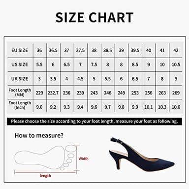 Greatonu Womens Buckle Strap Sexy Kitten Heels Dress Navy Pumps Size 7 - Image 5