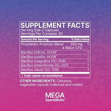 Microbiome Labs MegaSporeBiotic Probiotics for Women & Men - Spore Based Probiotics for Digestive Health - Shelf Stable & Travel-Friendly (60 Capsules) - Image 6