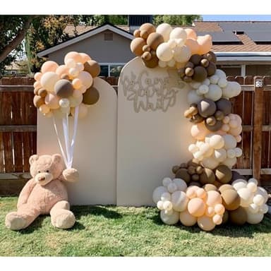 NISOCY Nude Balloon Arch Kit, 102PCS 18In 12In 10In 5In Skin Color Balloon Garland Different Sizes for Birthday, Engagement, Wedding, Baby Shower Theme Celebration Decoration - Image 4