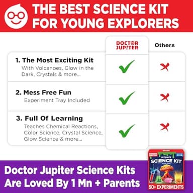 Doctor Jupiter Ultimate Science Kit, Chemistry Set for Kids Ages 8-10-12-14 | Birthday Gift Ideas for Boys & Girls 8,9,10+ Years Old | STEM Toy with 50+ Experiments | Learning & Educational Projects - Image 6