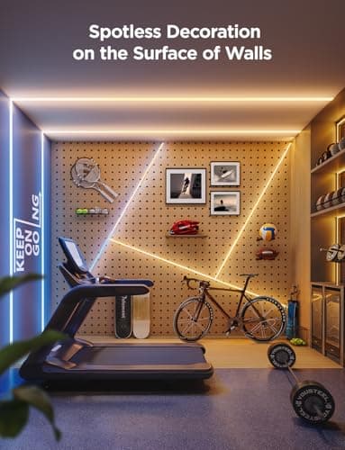 Govee COB LED Strip Light Pro, LED Lights for Bedroom Compatible with Alexa, Google Assistant and Matter, RGBICW Light with Warm White, Smart Strip Light, LED Lights for Bedroom, Color Changing, 9.8ft - Image 5