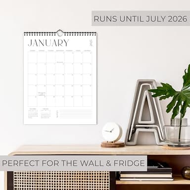 Beautiful 2025-2026 Wall Calendar - Runs from January 2025 until July 2026 – 14.5"x11.5" Office Wall Calendar for Easy Organizing - Image 3