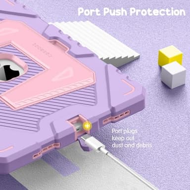 Fintie Kids Friendly Case for iPad (A16) 11th Generation 11 Inch (2025), iPad 10th Generation 10.9 Inch (2022), Fully-Body Rugged Heavy Duty Shockproof Protective Case with Kickstand, Purple - Image 9