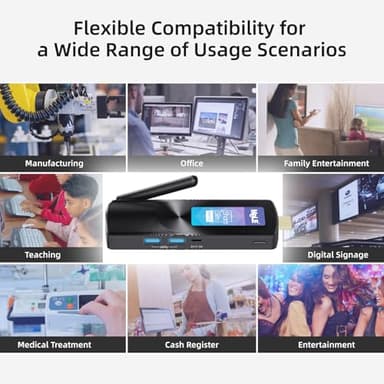 MeLE Fanless Mini PC Stick PCG02, N100 8GB 256GB Compute Stick, Micro Desktop Computer with Full Functional USB-C, 2.4/5G Wi-Fi, 4K Display on Business, Office, Industrial, IoT, Home - Image 7