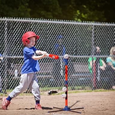 Tee Ball Set for Kids - 4 Year Old Boy Birthday Gift - Baseball Batting Tee for Kids - T Ball Set for Toddlers 3-5, 4-6 - Tball Toys for Ages 3 4 5 6 Year Old Boy - Toddler Outdoor Toys, Baseball Tee - Image 8