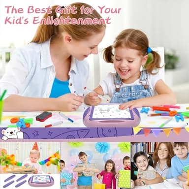 Cokzer Gift for 1-2 Year Old Girls, Toddler Girl Toys with Magnetic Letters and Numbers, Learning and Educational Toys for 1 2 Year Old, Girls Birthday (Unicorn Pink) - Image 7