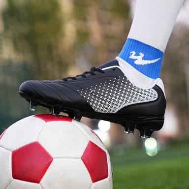 LIZRHA Soccer Shoes for Boys Girls Soccer Cleats Boys Girls Kids Athletic Outdoor Football Shoes Youth Football Cleats Outdoor & Indoor Soccer Shoes Lightweight, Running & Training for Students - Image 7