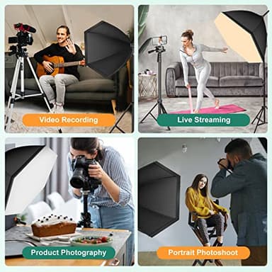 Torjim Softbox Lighting Kit - 30"X30" Professional Photography Lighting for Filming, Model Portrait, Product & Fashion Photography - Image 7