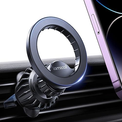 Lamicall for MagSafe Car Mount - [20 Super Magnets] Magnetic Car Phone Mount, Air Vent Phone Holder Car, Hands Free Cell Phone Holder Clip Car Accessories fit iPhone 17 16 15 14 13 Pro Plus Max - Image 1