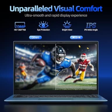 SGIN Laptop Computer 15.6 Inch, 11 Home Laptops with 4GB RAM 128GB SSD Celeron N4000 Processor Notebook, BT4.2.0, HDMI, 7000mah, WiFi, UHD Graphics 600, Type-C, 2.4/5G WiFi - Image 2