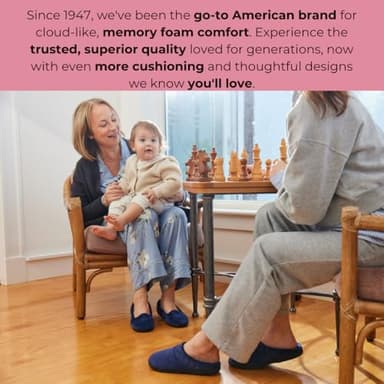 Dearfoams Women's Indoor/Outdoor Memory Foam Darcy Microfiber Velour Clog, Wide Widths Slipper, Black, Large - Image 4