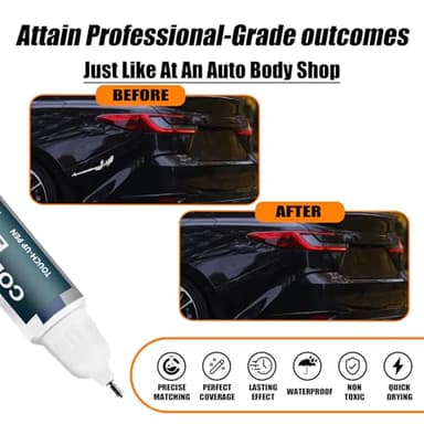 218 Attitude/Midnight Black Metallic Touch Up Paint for Toyota, Car Paint Pen Scratch Repair Two-In-One Touch Up Paint, Premium Car Scratch Remover for Deep Scratches - Image 2