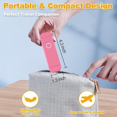 HIONXMGA Book Reading Light,Silent Touch Lamp for in Bed,Rechargeable Clip on Booklight with 3 Amber Colors & Precise Dimming Night Reading,Best Gift Lovers,Kids,Pink,(SD-10) - Image 3