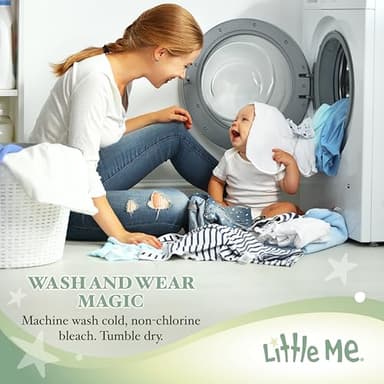 Little Me Clothes for Baby Boys' 2-Piece 100% Cotton Dinomite Dinosaurs Footie Sleeper and Cap Set, 9 Months - Image 4