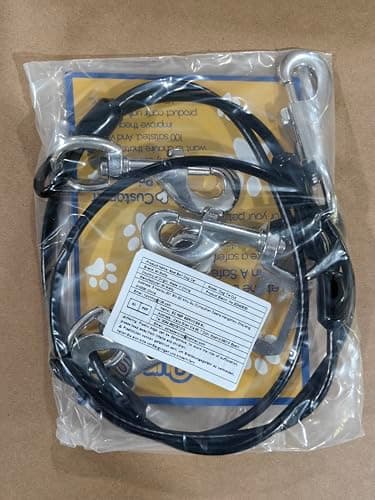 Dog Seat Belt Harness for Car,2pcs Dog Seatbelt of Coated Wire Leash Safety Restraint,No Chew Tether Cable Vehicle Dogs Accessories,Double Clips & Latch (2 Pack Black, 32 inch/80 CM) - Image 10