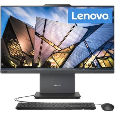 Lenovo ThinkCentre AIO 24" FHD IPS All-in-One Computer, 13th Gen Intel Processor up to 4.4 GHz, 64GB DDR5 RAM, 2TB PCIe SSD, Wi-Fi 6, USB-C, HDMI in&Out, KB&Mouse, Windows 11 Pro (Renewed) - Image 1
