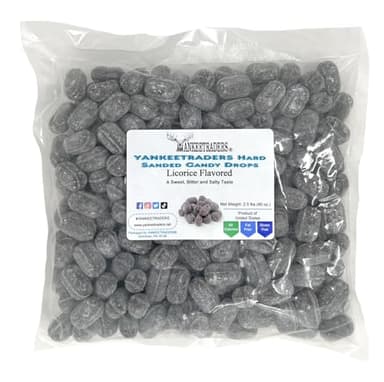YANKEETRADERS Licorice Hard Sanded Candy Drops, 40 Oz. Bulk Bag - Image 2