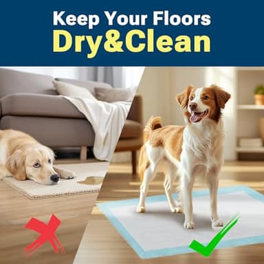 Clean Spaces 100 Count Super Absorbency Puppy Pads 22"x 22", Leakproof Quick Drying Dog Training Pee Pads, Puppy Pee Pads, Disposable Underpads Changing Pads for Baby, Puppy and Adults - Image 7