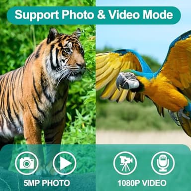 ZZSTAR 12x32 Binoculars with Camera, Large View Binoculars for Adults High Powered, FMC & BAK4 Prism, 2" LCD Display 5MP 1080P Video Photo Recorder for Bird Watching Hunting, with 32GB Card, Silver - Image 2