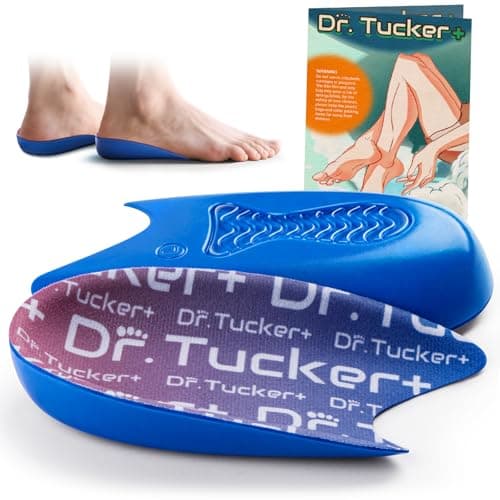 Dr.Tucker+ Achilles Tendonitis Relief Insoles, Foot Orthotic Inserts for Tendon Support and Bone Spurs, Heel Cups for Heel Pain Relief - Image 1