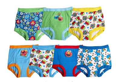 Sesame Street unisex- baby Potty Training Pants Multipack, Sesameb7pk, 3T - Image 1
