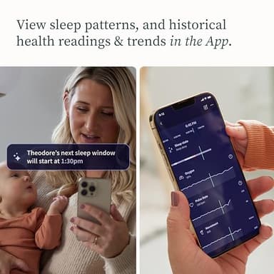 Owlet Dream Duo (Gen 2) Smart Baby Monitor Bundle – HD Video Camera + Wearable Sock Tracks Baby’s Oxygen, Heart Rate & Sleep, Blue - Image 4