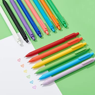 Kaco PURE Colored Gel Pens 0.5mm 20 Pieces Set Colorful Multi-color Ink Fine Point Comfort Grip Quick Drying Pens for Journaling Note Taking - Image 2