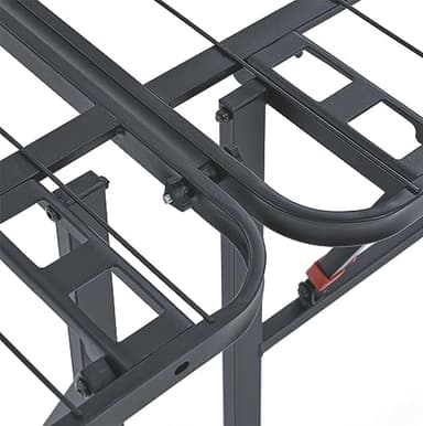 Amazon Basics Bed Frame with Storage, Foldable Metal Platform, Sturdy Steel, No Box Spring Needed, 18 Inches High, Tool-Free Setup, Queen Size, Black - Image 8