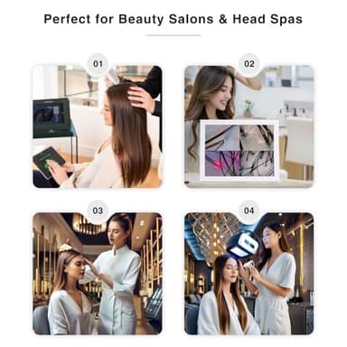 Professional 15-Inch Scalp Camera for Beauty Salons – High-Resolution Hair and Scalp Analysis Device with Image Storage, Easy Assembly, Durable Build, Ideal for Client Consultations & Head Spa - Image 5