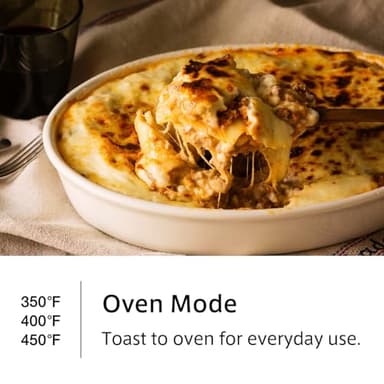 BALMUDA The Toaster | Steam Oven Toaster | 5 Cooking Modes: Sandwich Bread, Artisan Bread, Pizza & Pastry, Oven | Precise Heat Control | Steam Technology | Baking Pan | US Version | Black - Image 7