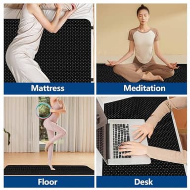 Grounding Mat for Bed, Grounding Pad for Sleeping, Tear-Resistant PU Leather Grounding Mattress with Cord (27"x76", King, Charcoal) - Image 7