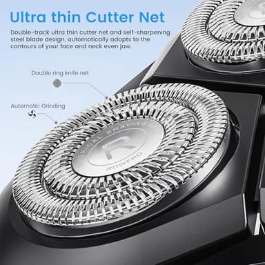 Electric Razors for Women, Facial Hair Removal, Bikini Trimmer, Rechargeable Womens Electric Shaver for Legs, Face, Lips Hairs, Wet and Dry Shaving, Type-C Fast Charging, LED Display - Image 2