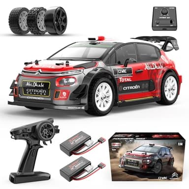 MJX Hyper GO 14303 1/14 Citroen C3 Fast RC Cars for Adults, Max 40mph Brushless RC Drift Car with Gyro, 4WD RTR High Speed RC Rally Car, 2 of 2000 mAh Drifting RC Remote Control Car for Adult - Image 1