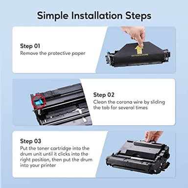 DR820 Drum Unit Compatible for Brother DR 820 DR-820 Replacement for MFC-L5900DW HL-L6200DW HL-L5100DN MFC-L5800DW MFC-L5700DW HL-L5200DWT MFC-L6700DW HL-L5200DW (2 Drum Unit, NOT Toner) - Image 4