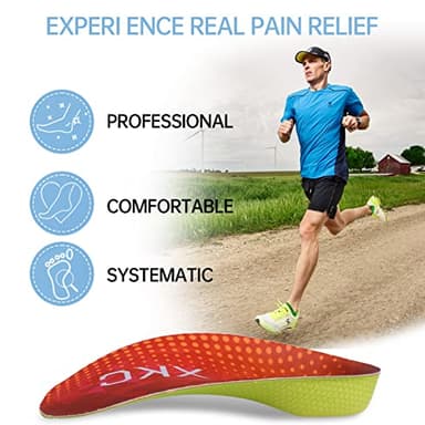 Arch Support Inserts Women Insoles - Orthotics Shoe for Plantar Fasciitis, Flat Feet, Over-Pronation, Relief Heel Spur Pain, Heel Cushion Increase Insoles (L:Men 6.5-8.5/Women 7.5-9.5) - Image 5