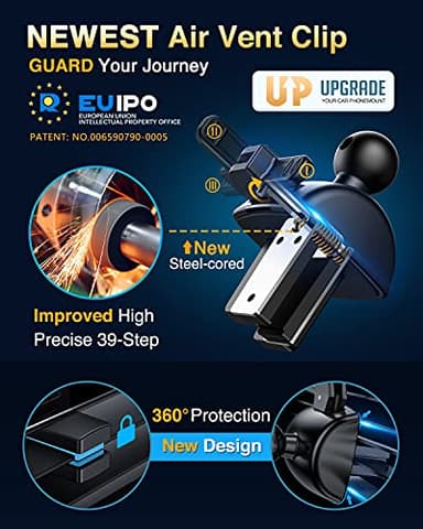 VANMASS [Pro Version] Universal Car Phone Mount [2025 Super Suction Cup] Phone Holder for Car, Cell Phone Car Mount for Windshield Dash Vent Truck Stand for iPhone 16 Pro Max 15 14 13 Samsung Android - Image 8