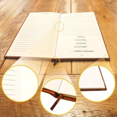 XKFCFC Gifts for Dad Birthday from Daughter Son - Dad I Want to Know Your Life Story Journal (Hardcover): Gifts for Man, Sentimental Gifts for Thanksgiving Day, Fathers Day & Christmas - Image 7